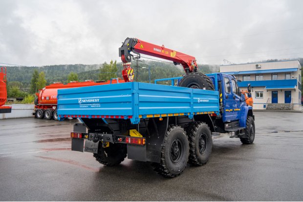 Бортовой автомобиль с КМУ ИТ 120 (тросовый) УСТ 5453 Урал NEXT 4320-6981-72
