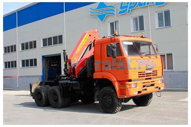 Седельный тягач с КМУ PK-23500В УСТ 5453 Камаз 65225