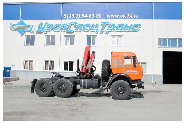 Седельный тягач Камаз с КМУ Palfinger РK-15500