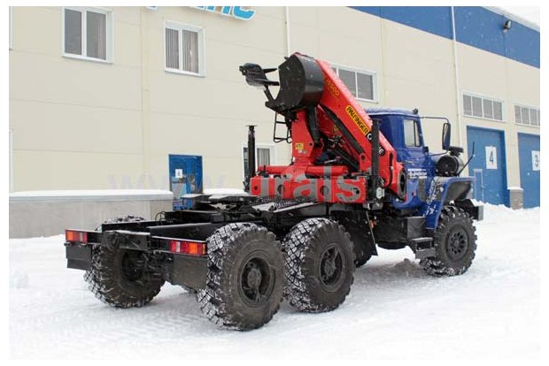 Седельный тягач с КМУ PK-15500A УСТ 5453 Урал 5557-1151-60Е5
