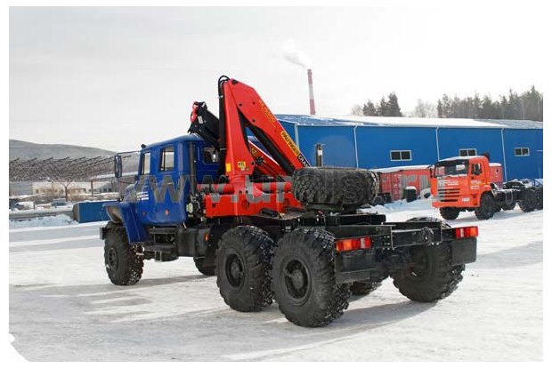 Седельный тягач с КМУ РК-15500А УСТ 5453 Урал 4320-1951-60