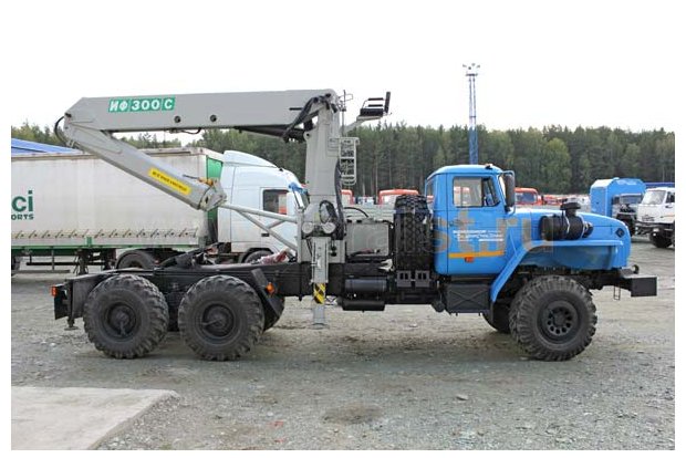 Седельный тягач с КМУ ИФ-300С УСТ 5453 Урал 4320Е5