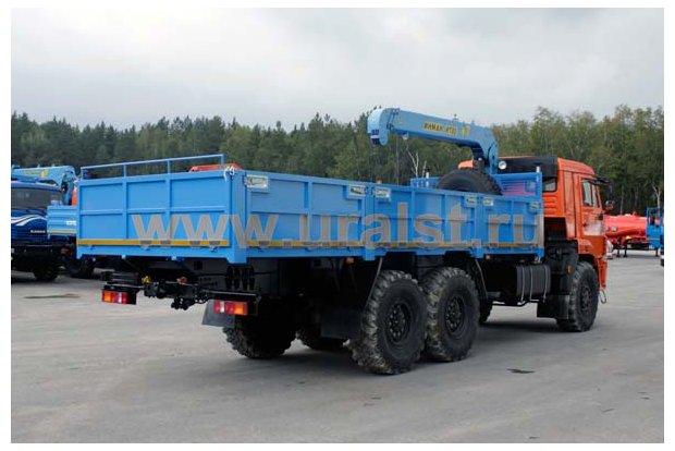 Бортовой автомобиль Камаз 43118-46 с краном-манипулятором ИТ-80