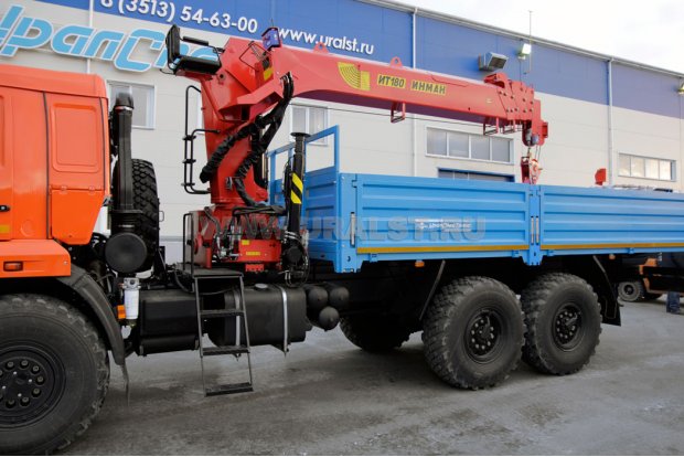 Бортовой с КМУ ИТ-180 (тросовый) УСТ 5453 Камаз 43118