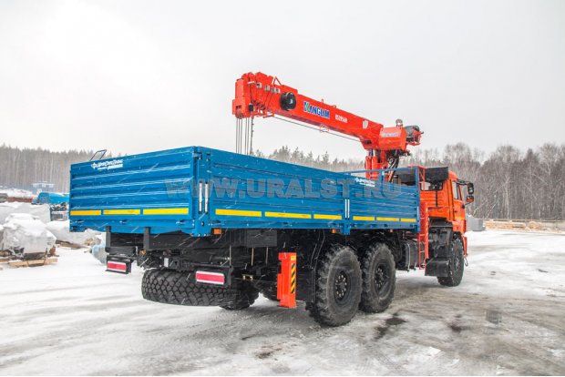 Бортовой с КМУ KS-2056 (тросовый) УСТ 5453 Камаз 43118