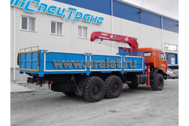 Бортовой с КМУ UNIC UR-V505 УСТ 5453 Камаз 43118