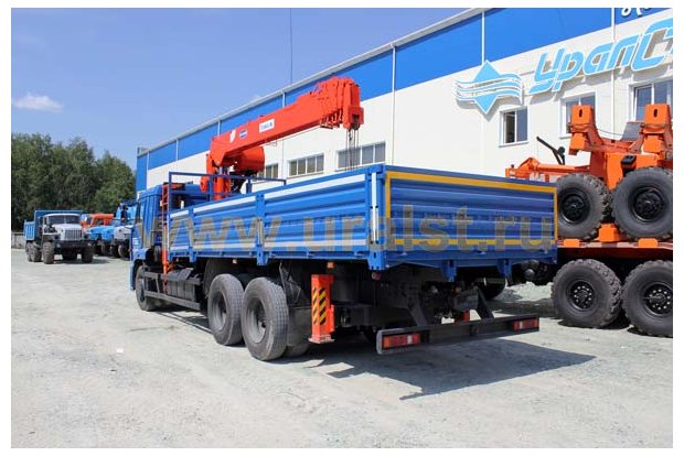 Бортовой Камаз с КМУ Kanglim KS-1256G-II