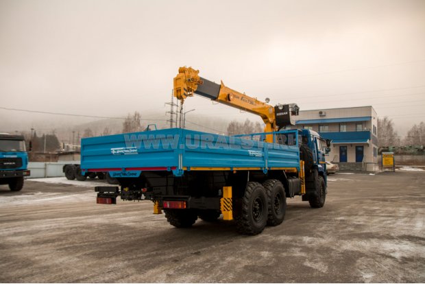 Бортовой с КМУ Soosan SCS736 УСТ 5453 Камаз 43118