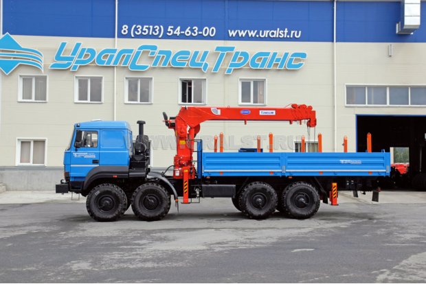 Бортовой с КМУ Kanglim KS-1256G-II (тросовый) УСТ 5453 Урал 532362-1151-70