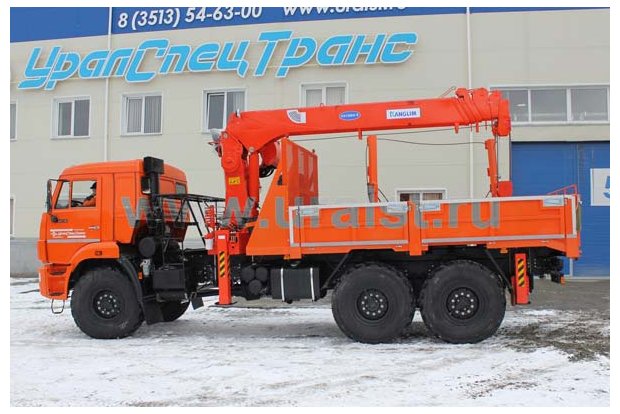 Бортовой лесовоз с КМУ KS-1256G-II УСТ 54531 Камаз 43118