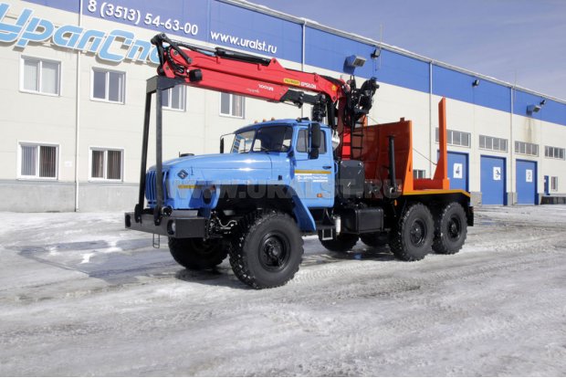 Лесовоз с манипулятором Epsilon M100L97 УСТ 5453 Урал М 5557-60Е5
