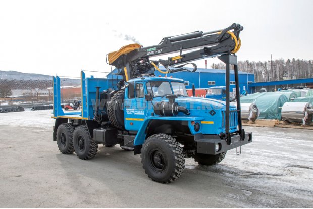 Лесовоз с ГМ ОМТЛ-97 УСТ 5453 Урал 5557-60Е5