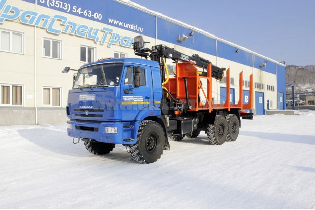 Сортиментовоз с манипулятором ОМТЛ-70-02 Камаз 43118-50