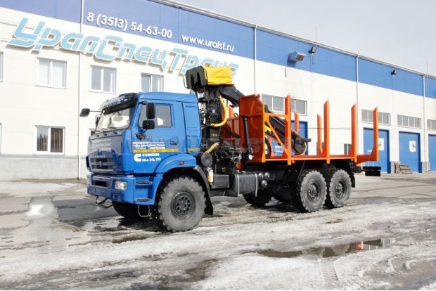 Сортиментовоз с ОМТЛ-97 Камаз 43118 (4400, CUMMINS 340, ZF)