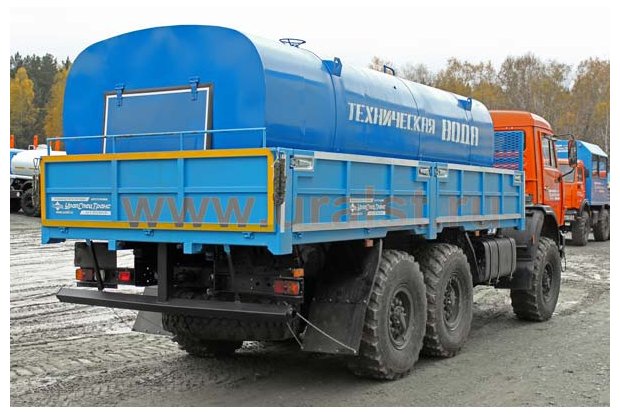 Бортовой контейнеровоз УСТ 54531J Камаз 43118 с АЦ