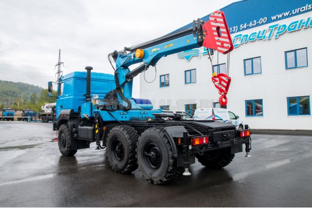 Седельный тягач с КМУ ИМ-240А (тросовый) УСТ 5453 Урал 44202-82Е5