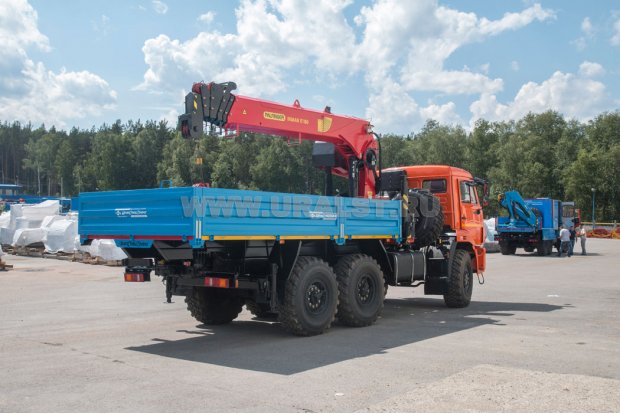 Бортовой с КМУ ИТ-180 (тросовый) УСТ 5453 Камаз 43118 5м