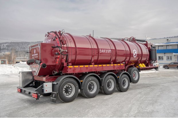 Полуприцеп цистерна вакуумная ППЦВ 25+1-42ЛЛ-ОД рамная
