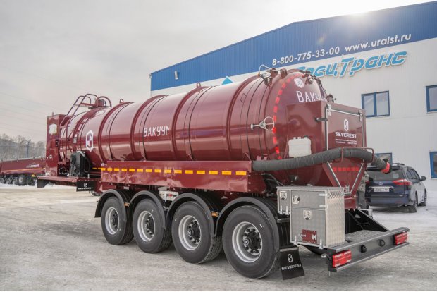 Полуприцеп вакуумный ППЦВ 25+1-42ЛЛ-ОД рамная