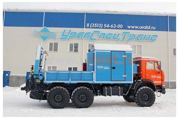 Агрегат наземного ремонта водоводов Камаз 43118 с КМУ ИМ-95