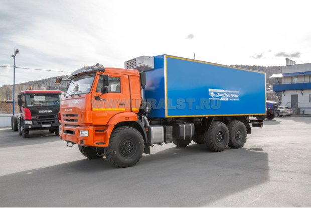 Изотермический фургон с КУ УСТ 5453 Камаз 43118-50 сп. м.