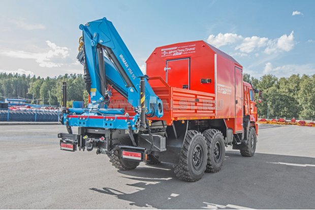 Автофургон АРОК с КМУ ИМ-95 УСТ 5453 Камаз 43118-50 сп.м.