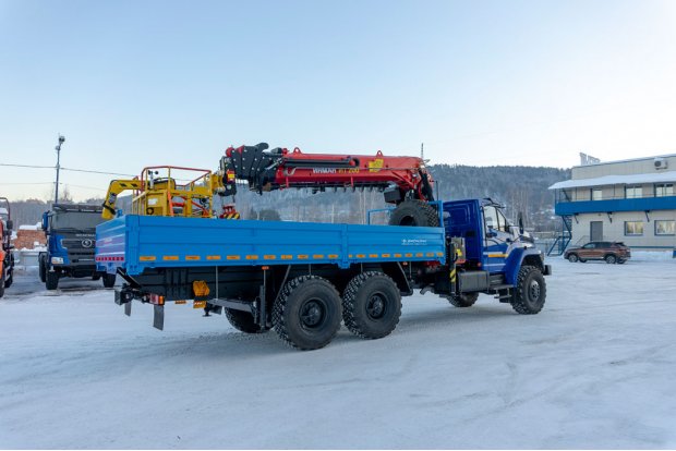 Бортовой с КМУ ИТ-200 (тросовый,люлька, бур) УСТ 5453 Урал NEXT 4320-6951-72
