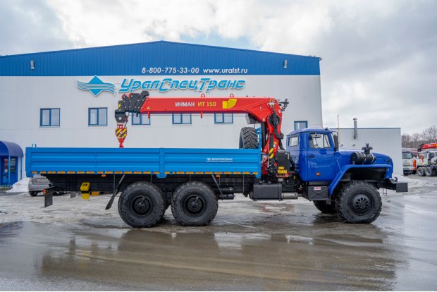 Бортовой с КМУ ИТ-150 (тросовый) УСТ 5453 Урал 4320-1951-60