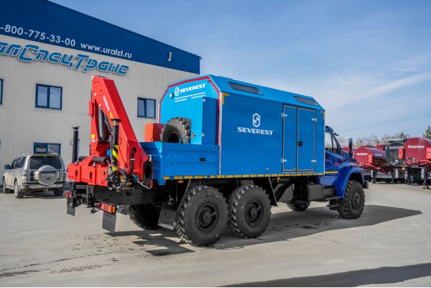 Передвижная мастерская ПАРМ с КМУ ИМ-150N УСТ 5453 Урал 4320-72Е5Г38 NEXT