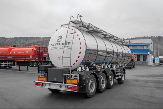 Полуприцеп цистерна SEVEREST для пищевых жидкостей ППЦПТ 27КТ-42ЛЛ-4