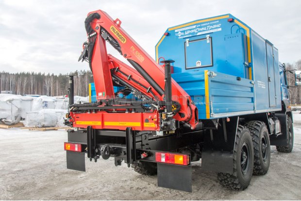 Маслостанция с КМУ РК-6500 УСТ 5453 Урал-5557-82Е5 сп.м