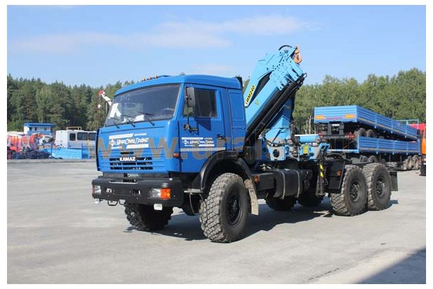 Седельный тягач с КМУ ИМ-240-4 УСТ 5453 Камаз 43118-50