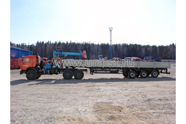 Седельный тягач с КМУ ИМ-240А (тросовый) УСТ 5453 Камаз 43118-50