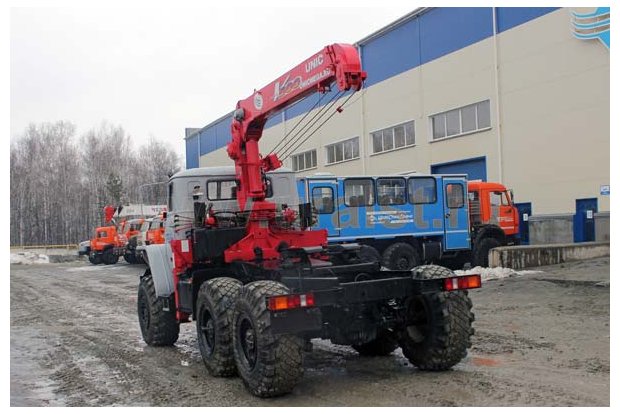 Седельный тягач с КМУ UNIC 503 УСТ 5453 Урал 44202-60Е5