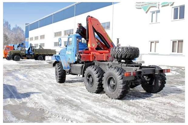 Седельный тягач с КМУ PK-15500А УСТ 5453 Урал 5557