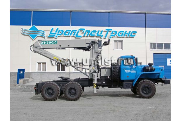 Седельный тягач с КМУ ИФ-300С УСТ 5453 Урал 4320Е5
