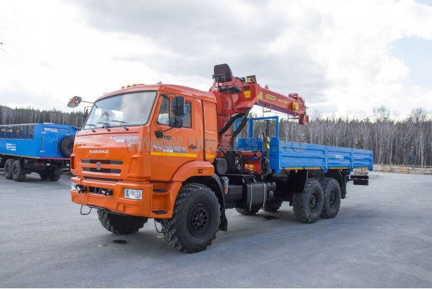 Бортовой с КМУ ИТ-180 (тросовый) УСТ 5453 Камаз 43118