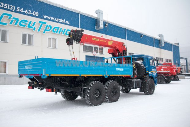 Бортовой с КМУ ИТ-180 (тросовый) УСТ 5453 Камаз 43118 (Cummins) сп.м