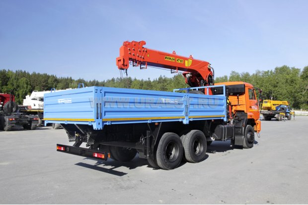 Бортовой с КМУ ИТ-180 (тросовый) УСТ 5453 Камаз 65111-50