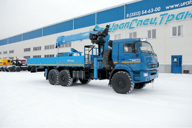 Бортовой с КМУ DongYang SS2036 (тросовый) УСТ 5453 Камаз 43118