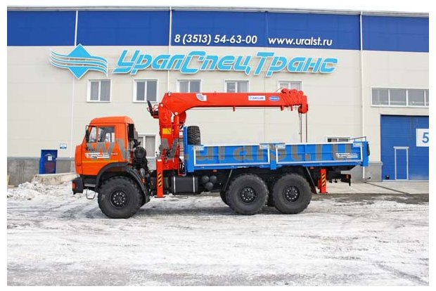 Камаз бортовой с КМУ Kanglim
