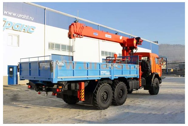 Бортовой с КМУ KS-2056 (тросовый) УСТ 54531 Камаз 43118-1098-10