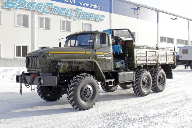 Бортовой с КМУ ИМ-55 Урал 4320