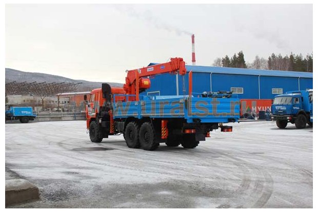 Бортовой автомобиль с КМУ KS-1256G-II УСТ 54531 Камаз 43118-76RR сп. м.