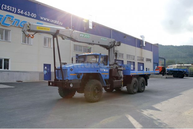АТЭ-6 (автомобиль-площадка) с КМУ ИФ-300С УСТ 5453 Урал 4320-1951-72