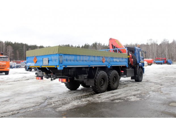 Бортовой автомобиль для ВВ с КМУ PK-23500 УСТ 5453 Камаз 43118