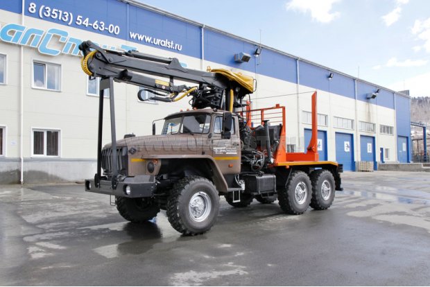 Лесовоз с ГМ ОМТЛ-97 УСТ 5453 Урал М 5557-72Е5