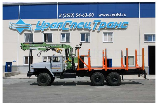 Сортиментовоз с ГМ ЛВ-185 Урал 4320Е5