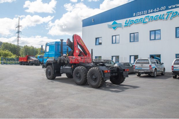 Седельный тягач с КМУ ИМ 150N УСТ 5453 Урал 44202-82Е5