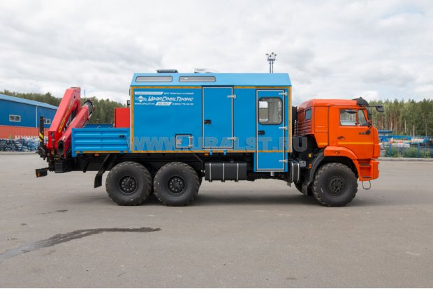 ПАРМ с КМУ ИМ-150N УСТ 5453 Камаз 43118-50 сп.м